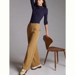 NWT anthropologie straight twill pants s